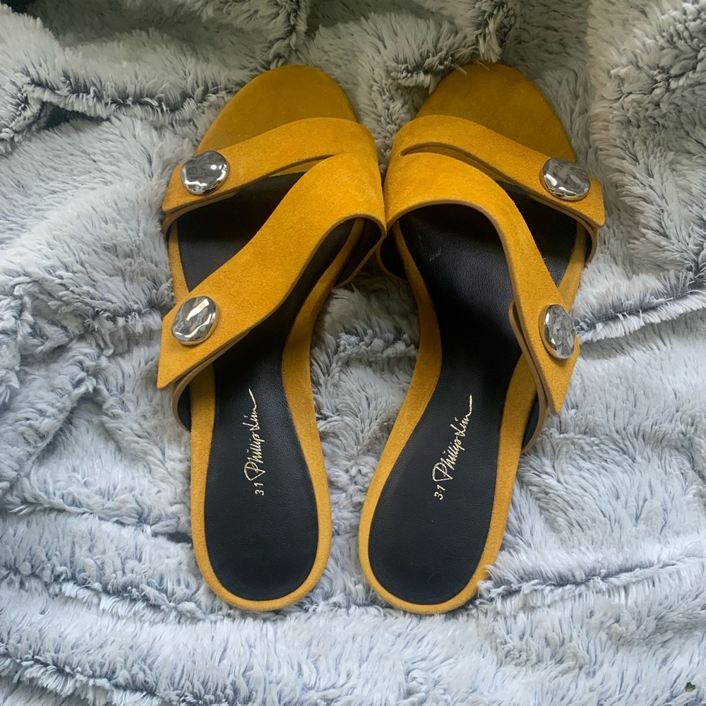 3.1 Phillip Lim Yellow Slide Sandals